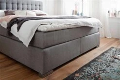 Meise Lenno Boxspringbett 200 X 200 Cm Beige Stoff Kopfteil Gesteppt & Gratis Lieferung -Roba || Pinolino Verkaufsgeschäft lenno boxspring ft 4087 16 15