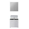 Trendteam Line Badmöbel-Set 2-teilig Weiß Hochglanz / Sardegna Rauchsilber -Roba || Pinolino Verkaufsgeschäft line bd 1898 909 03 frontal freisteller
