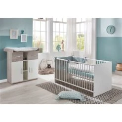 Arthur Berndt Lotti Sparset 2-teilig Weiß Mit Ulme Silbergrau Dekor