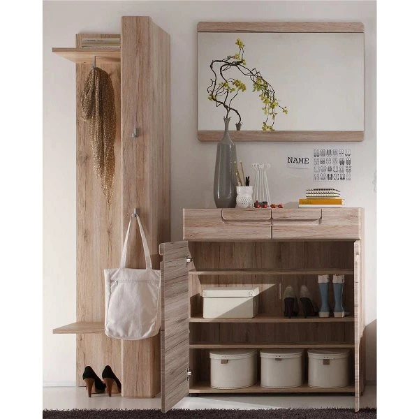 Trendteam Malea Garderobe 160x191x35 Cm Eiche San Remo Hell 4 Trendteam Malea Garderobe 160x191x35 Cm Eiche San Remo Hell – Bild 2