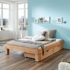 Relita MANUELA Futonbett Buche Massiv Geölt 3 Größen Wählbar - Frachtfrei -Roba || Pinolino Verkaufsgeschäft manuela natur bettkasten 1