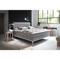 Meise Möbel Massello Boxspringbett 180 X 200 Cm Hellgrau Stoff - Inklusive Lieferung -Roba || Pinolino Verkaufsgeschäft massello hellgrau 31 fuesse leisten weiss 9225 17 fein gr 2