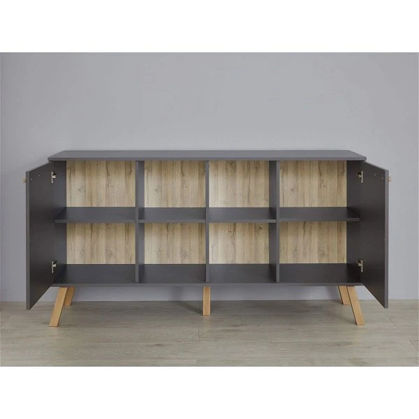 Trendteam Mats Sideboard Grau Melamin 4 Trendteam Mats Sideboard Grau Melamin – Bild 2
