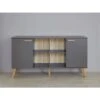Trendteam Mats Sideboard Grau Melamin -Roba || Pinolino Verkaufsgeschäft mats bz 1976 670 21 frontal v2