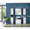 Trendteam Miami Badmöbel-Set 5-teilig Mit Spiegelschrank Beleuchtet | Weiß / Rauchsilber -Roba || Pinolino Verkaufsgeschäft miami 1259 907 03 frontal