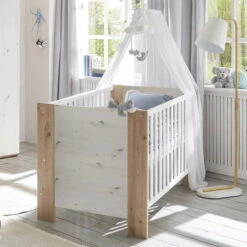 Mäusbacher Micha Kinderzimmer 4T Dreiteilig Asteiche/artisan Weiß -Roba || Pinolino Verkaufsgeschäft micha bett 2 1