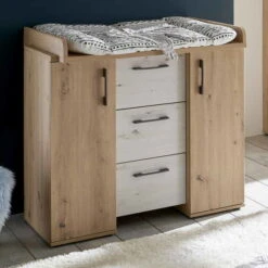 Mäusbacher Micha Kinderzimmer 3T Dreiteilig Asteiche/artisan Weiß -Roba || Pinolino Verkaufsgeschäft micha kommode schmal natur