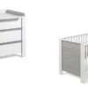 Schardt Milano Pinie Sparset Inkl. Umbauseiten Kinderbett & Wickelkommode -Roba || Pinolino Verkaufsgeschäft milano ii pinie silber weiss set bett wiko 1