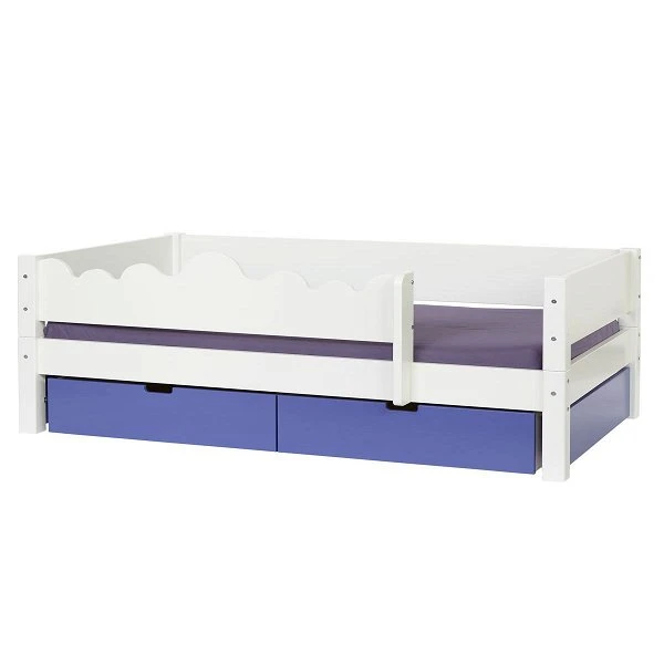 Manis-h Einzelbett MIMER 90x200 Cm Einfarbig Absturzsicherung & Schubkästen - 20 Farben Wählbar 3 Manis-h Einzelbett MIMER 90x200 Cm Einfarbig Absturzsicherung & Schubkästen - 20 Farben Wählbar