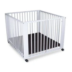 TiSsi Moritz Laufgitter Aus Massiv Buche Weiß Platzsparend Faltbar Mit Rollen -Roba || Pinolino Verkaufsgeschäft moritz ws unten gr 3