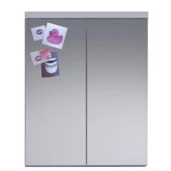 Trendteam Nightlife Spiegelschrank Weiß Hochglanz / Weiß