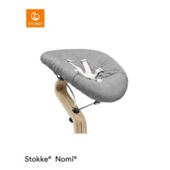 Stokke® Nomi® Newborn Set Black/Grey Blue -Roba || Pinolino Verkaufsgeschäft nomi natural black newborn grey close 5426 rt 1
