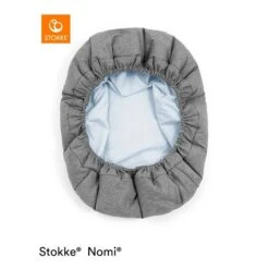 Stokke® Nomi® Newborn Set Grey/Grey Blue -Roba || Pinolino Verkaufsgeschäft nomi newborncover grey blue 220901 5568 rt 1 1