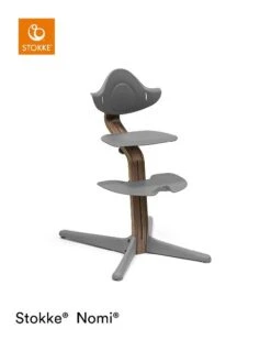 Stokke® Nomi® Chair Walnut Grey -Roba || Pinolino Verkaufsgeschäft nomi walnut grey junior 5426 rt
