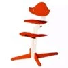 Nomi Hochstuhl Weiß Lackiert/Burnt Orange -Roba || Pinolino Verkaufsgeschäft nomihighchair burntorange white