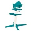 Nomi Hochstuhl Mit Mini Bügel Baby Set Weiß Lackiert/Ocean 2 Nomi Hochstuhl Mit Mini Bügel Baby Set Weiß Lackiert/Ocean -Roba || Pinolino Verkaufsgeschäft nomimini ocean white