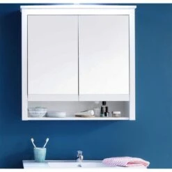 Trendteam Ole Spiegelschrank 2-türig Beleuchtet Weiß -Roba || Pinolino Verkaufsgeschäft ole bd 1839 455 01 frontal 1