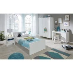 Trendteam Ole Jugendzimmer 3-türiger Schrank 4-teilig Weiß