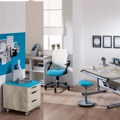 Paidi Rollcontainer 3S Eiche-Nautik Für Schreibtisch Diego - 3 Schubkästen -Roba || Pinolino Verkaufsgeschäft paidi diego 120 nautik silberfarbig 3