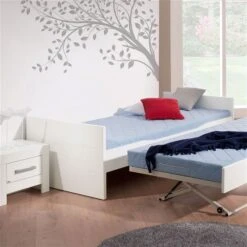 Paidi Fiona Liege Kreideweiß 120x200 Cm Hohes Fußteil