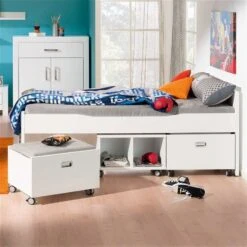 Paidi Fiona Kojenbett Kreideweiß In 120x200 Cm Niedriges Fußteil