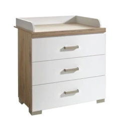 Transland Hilja Sparset Eiche-Bordeaux/kreideweiß Babybett 70x140 Cm & Wickelkommode -Roba || Pinolino Verkaufsgeschäft paidi hilja wickelkommodesgr 5