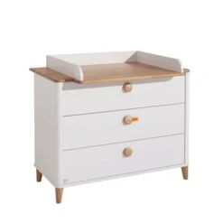 Paidi Lotte & Fynn Kinderzimmer - Steiff By PAIDI Schrank 3T 1S - Kreideweiß/Eiche Massiv -Roba || Pinolino Verkaufsgeschäft paidi lottefynnwickelkommode 3