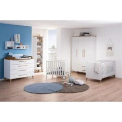 Paidi Oscar Kinderzimmer Mit Schrank 3T2S Kreideweiß/Eiche-Nebraska - Zum Aktionspreis