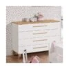 Paidi Oscar Kommode - 4 Schubkästen Kreideweiß/Eiche-Nebraska - Zum Aktionspreis -Roba || Pinolino Verkaufsgeschäft paidi oscar kommode gr 4
