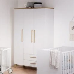 Paidi Oscar Kinderzimmer Mit Schrank 3T2S Kreideweiß/Eiche-Nebraska - Zum Aktionspreis -Roba || Pinolino Verkaufsgeschäft paidi oscar schrank 3t2s 2