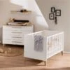 Paidi Oscar Sparset Kreideweiß/Eiche-Nebraska Babybett & Wickelkommode - Zum Aktionspreis -Roba || Pinolino Verkaufsgeschäft paidi oscar sparset 1