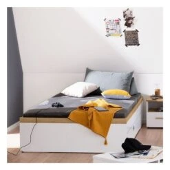 Paidi Oscar Studioliege 140x200 Cm Kreideweiß/Eiche-Nebraska -Roba || Pinolino Verkaufsgeschäft paidi oscarmilieustudioliege gr 1 1 1 1