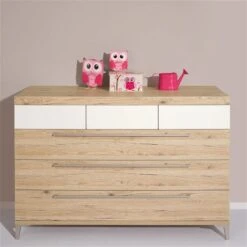 Paidi Remo Wickelkommode 6 Schubkästen Inkl. Wickelaufsatz, Frachtfrei Zum Aktionspreis -Roba || Pinolino Verkaufsgeschäft paidi remo kommode 6s eiche kreideweiss 2 2