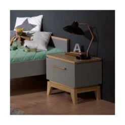 Paidi Sten Jugendzimmer Schiefergrau/Eiche Massiv Mit Breitem Schiebetürenschrank, Zum Aktionspreis -Roba || Pinolino Verkaufsgeschäft paidi sten nachttisch gr 4