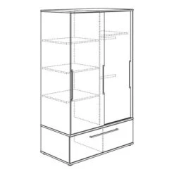 Paidi Sten Kinderzimmer Mit Schiebetürenschrank -Roba || Pinolino Verkaufsgeschäft paidi sten schiebetuer schmal strich 2