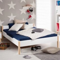 Paidi Ylvie Liege Niedriges Fußteil Kreideweiß/Birke 90x200 Cm