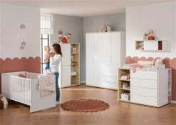 Paidi Lieven Kinderzimmer Mit Schrank 4T WIKO Offen - Kreideweiß/Eiche-Montana