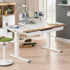 Paidi Teenio 130 GT Schreibtisch Kreideweiß / Eiche Massiv 130 X 75 Cm -Roba || Pinolino Verkaufsgeschäft paidi teeniogt eiche massiv 387