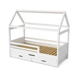 Nature Kid Maya Hausbett Mit Gästebett & Schubladen Weiß 90 X 200 Cm -Roba || Pinolino Verkaufsgeschäft parma frei 1 1