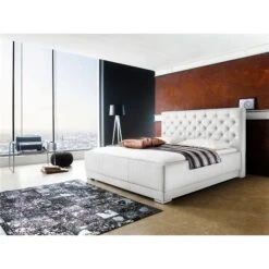 Meise Möbel Pisa Polsterbett Weiß Kunstleder - Zum Aktionspreis & Gratis Lieferung