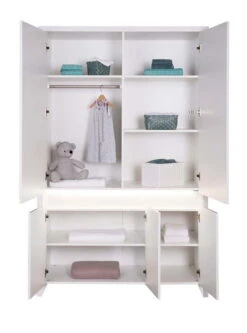 Schardt Planet White Kinderzimmer + Umbauseiten Mit Fünftürigem Schrank -Roba || Pinolino Verkaufsgeschäft planet ws sch offen 1