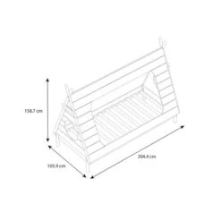 Nature Kid Ponca Tipibett Weiß Liegefläche 90 X 200 Cm -Roba || Pinolino Verkaufsgeschäft ponca tipi bett ohne schubkasten sketch