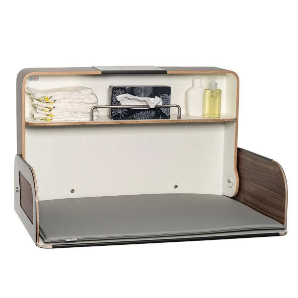 Timkid QuattroQ Wandwickeltisch Edelstahl Baby Inklusive Wickelmatte | Elegant Horizontal Design 4 Timkid QuattroQ Wandwickeltisch Edelstahl Baby Inklusive Wickelmatte | Elegant Horizontal Design – Bild 2