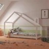 Nature Kid Milo Hausbett Weiß Mit Giebeldach Liegefläche 90 X 200 -Roba || Pinolino Verkaufsgeschäft ravenna wei bodenh he ambiente 2k