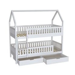 Nature Kid Lilly Etagenbett Kiefer Weiß Lackiert Liegefläche 90 X 200 Cm -Roba || Pinolino Verkaufsgeschäft salerno etagenbett wei bettk sten