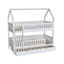 Nature Kid Lilly Etagenbett Kiefer Weiß Lackiert Liegefläche 90 X 200 Cm -Roba || Pinolino Verkaufsgeschäft salerno etagenbett wei g stebett