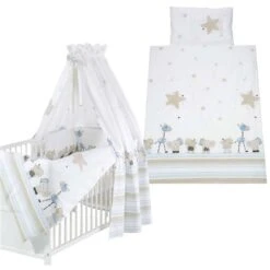 Schardt Koala Bettset 4- Teilig Mit Bettwäsche, Himmel Und Nestchen