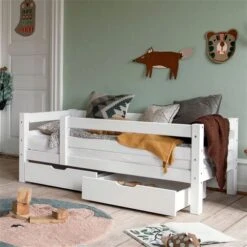 Hoppekids Juniorbett ECO Luxury 70x160 Cm Weiß - Viel Zubehör Wählbar -Roba || Pinolino Verkaufsgeschäft schubkasten set 70x160 2 1