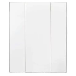 Trendteam Set-One Bad Spiegelschrank Weiß / Rauchsilber