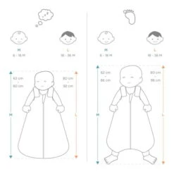 Ergobaby On The Move Schlummersack L 18-36 Rose Hearts Leicht TOG 0.5 -Roba || Pinolino Verkaufsgeschäft sizing otm 4 5 3